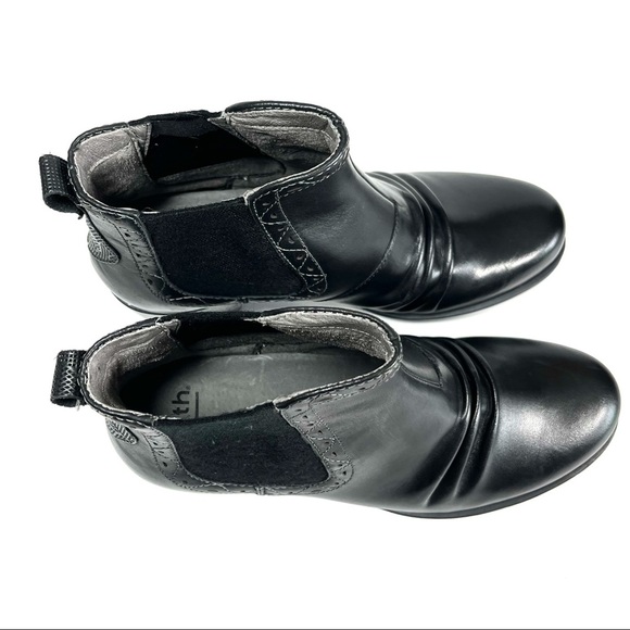 Earth Denali Aspect Ankle Boots Black Leather - Picture 8 of 12